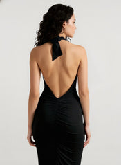 Halter Sleeveless Backless Bodycon Dress