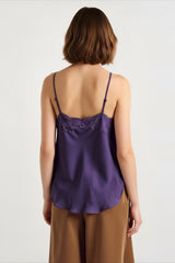 Loose Fit Solid Satin Cami Top