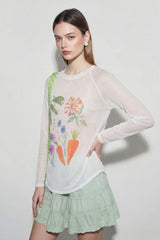 Breathable Loose Floral Cover Up