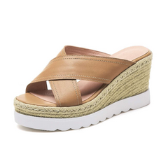 Rachel Women's Wedges Waterproof Comfortable Leather Sandal