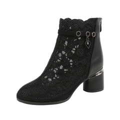 Dianne Women's Mesh Rhinestones Boots