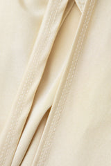 Halter Cut Out Drawstring Slit Midi Dress