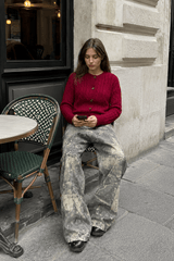 Loose Hip Hop Washed Tree Camo Jeans