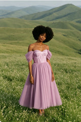 New Short Prom Dresses With Boat Neck Celebrity Dresses