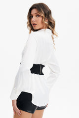 Lace Up PU Leather Corset Belt