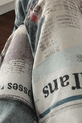 Newspaper Gothic Grunge Baggy Trouser