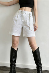 Linen Relaxed Belted Pants