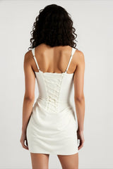 Tie Detail Bodycon Mini Birthday Dress