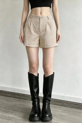 Linen High Waist Relaxed Pants