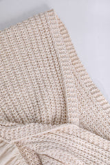 Knot Front Knit Embroidered Tube Top