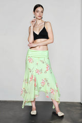 Sheer Mesh Lightweight Vacation Skirt