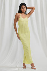 Cross Back Bodycon Maxi Dress