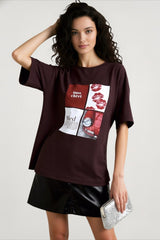 Letter Print Slouchy T-shirts