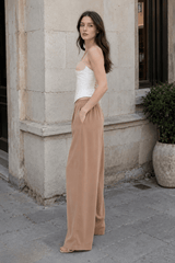 Patchwork Color Block Cinched Waist Tie Asymmetrical Cami Top