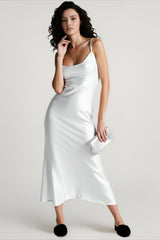 Sultry Open Back Slip Dress