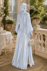 Shimmer Tulle Inner Skirt Outer Skirt Headscarf Three Piece Prom Dress