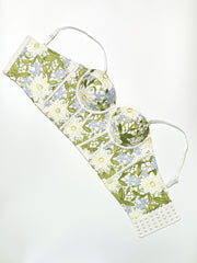 Floral Embroidered Sweetheart Corset