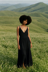 Solid Ruched Loose Tank Boho Dress