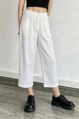Linen Relaxed Cropped Pants