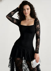 Enchantingcore Transparent Bodice Midi Dress