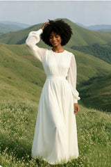French Tiered Chiffon Prom Dress