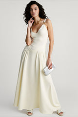 Spaghetti Strap Mesh Maxi Dress