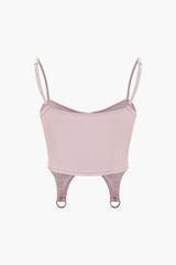 Tie Front Garter Cami Top