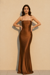 Chic Solid Cami Tube Slim Backless Maxi Dress
