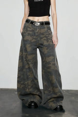 Retro Harajuku Camo Jeans