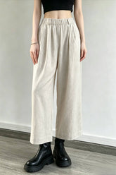 Breathable Linen Straight Pants