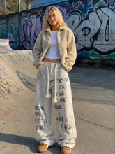 Apricot Graffiti Straight Denim Jeans