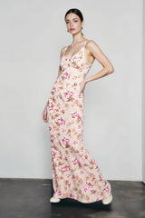 Floral Sweetheart Maxi Party Dress
