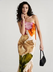 Asymmetrical Neck Relaxed Vacation Dress