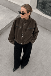 Denim Workwear Cropped Jacket