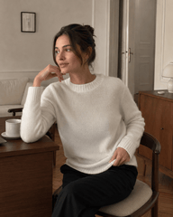 Mohair Round Neck Knit Top