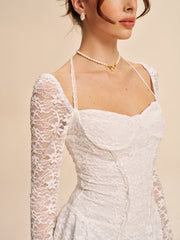 Corset Lace Halter Dress