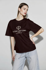 Letter Print Cotton T-shirts