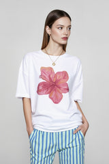 Oversized Graphic Flower T-shirts