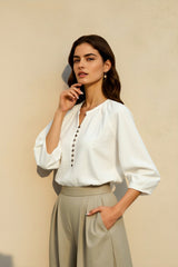 Linen French Casual Blouse