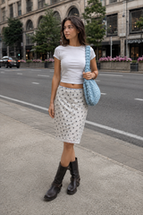 Low Waist Polka Dot Print Skirt