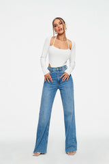 Cut Out Long Sleeve Bodycon Solid Bodysuit