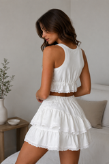 Breathable Sleeveless Top Shorts Loungewear Set
