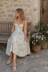 Cami Waist Slim Sexy Versatile Floral Dress