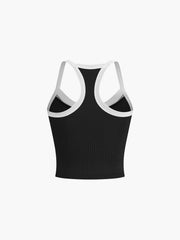 Sweetheart Neck Contrast Cami Top