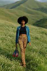 Leopard Print Flare Pant