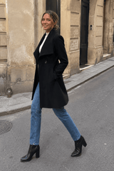 Belted Wool Long Coat