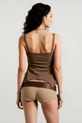 Lace Panel Layered Cami Top