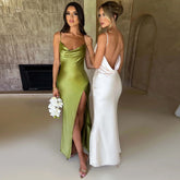 Textured Jersey Open Back Maxi Dress