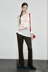 Loose One Shoulder Graphic Cover Up