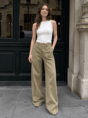 Vintage Draped Cuffed Cargo Pants
